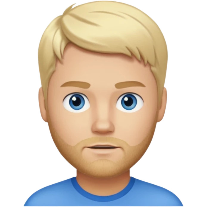 Brian McFadden blonde hair, blue eyes emoji