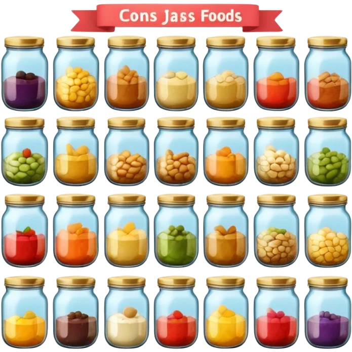 Foods in Jars emoji