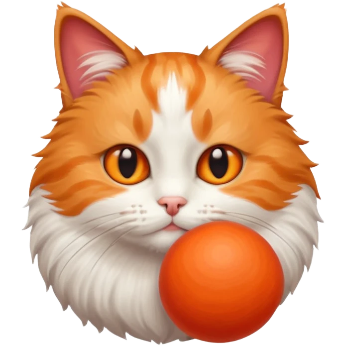 Cat Playing with ball emoji
