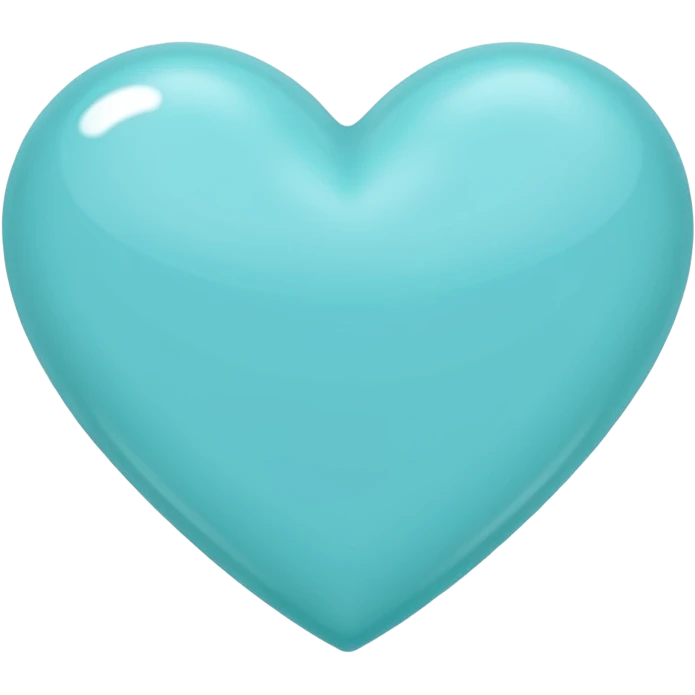 Tiffany blue heart emoji