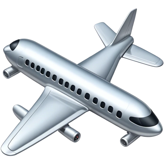 Pin with airplane  emoji