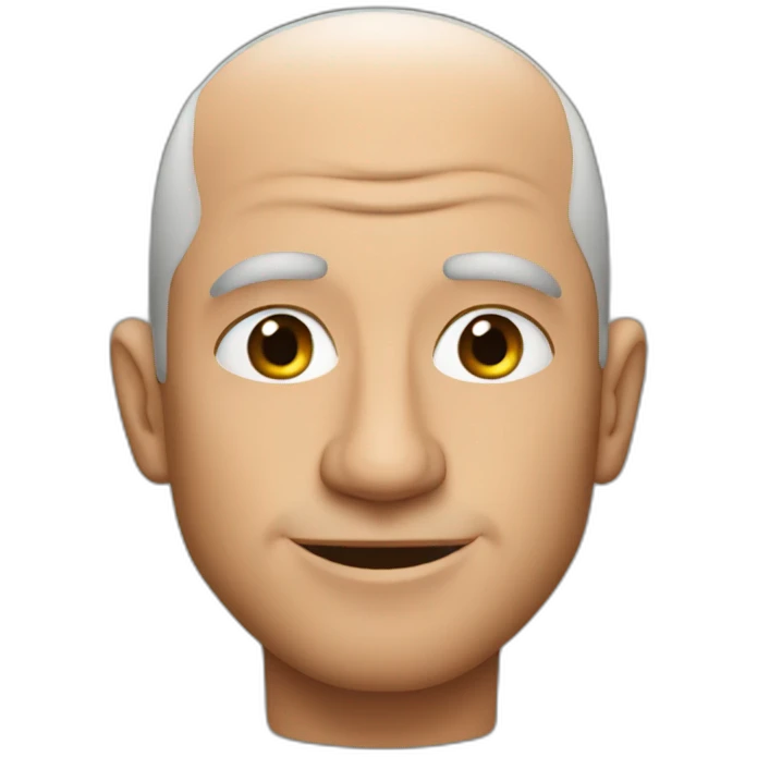 Jeff bezos with hair emoji