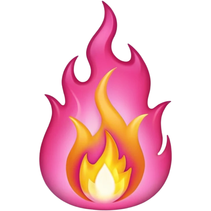 Pink flame emoji