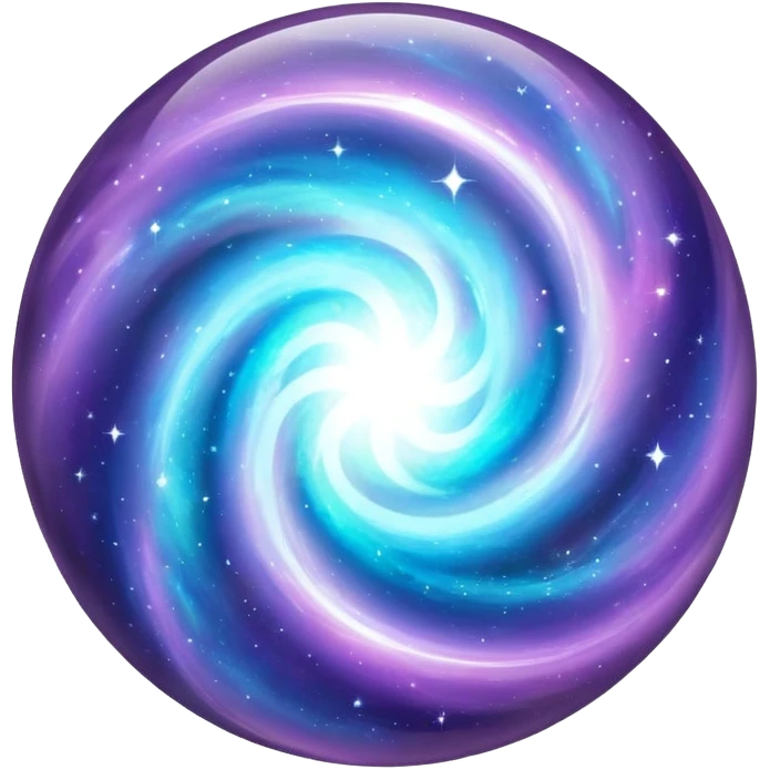 Nebula Gemstone Crystal Orb emoji