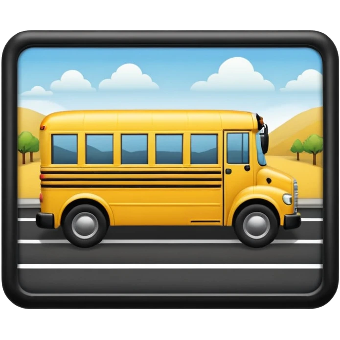school bus emoji