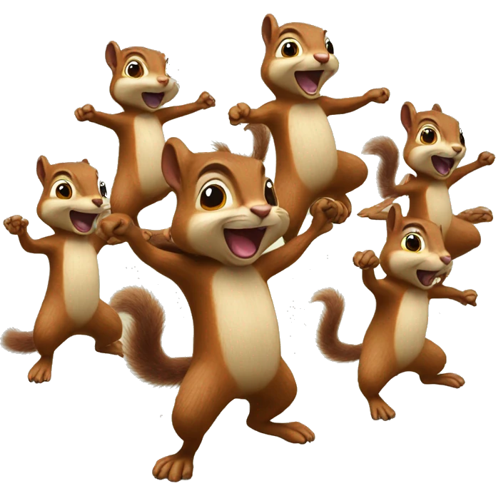 Army of dancing squirrel emoji