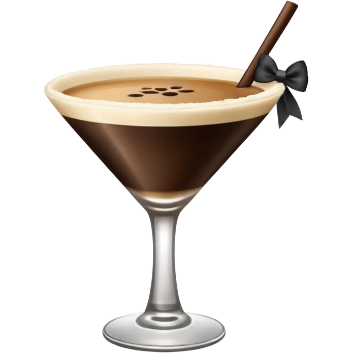 espresso martini Black Bow emoji