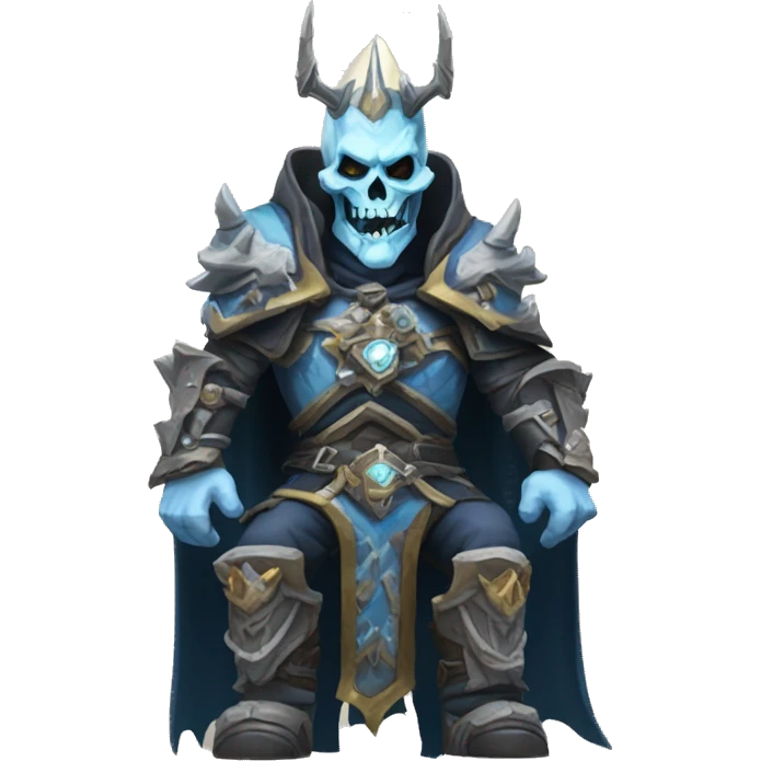Lich King Warcraft posing emoji