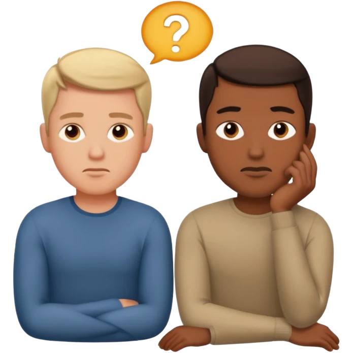 thinking men emoji