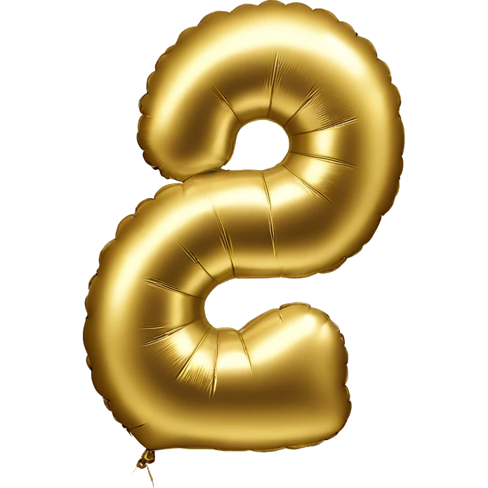 gold-balloon-shaped-like-number-1 emoji