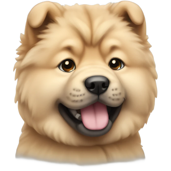 Chow chow puppy  emoji