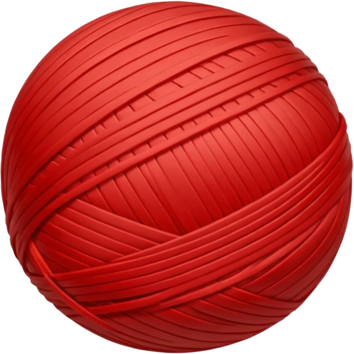 Red ball of thread emoji | AI Emoji Generator