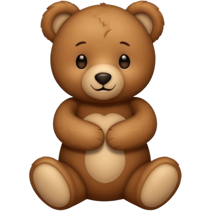 Hugging bear emoji