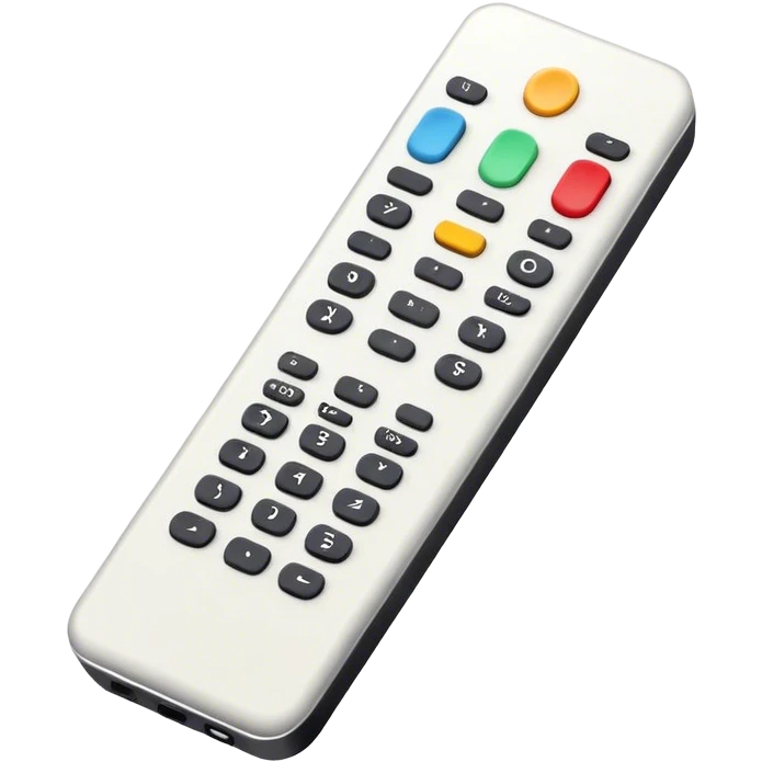 TV remote emoji