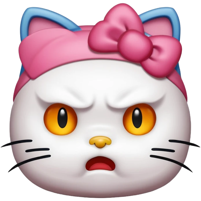 Hello Kitty Angry emoji