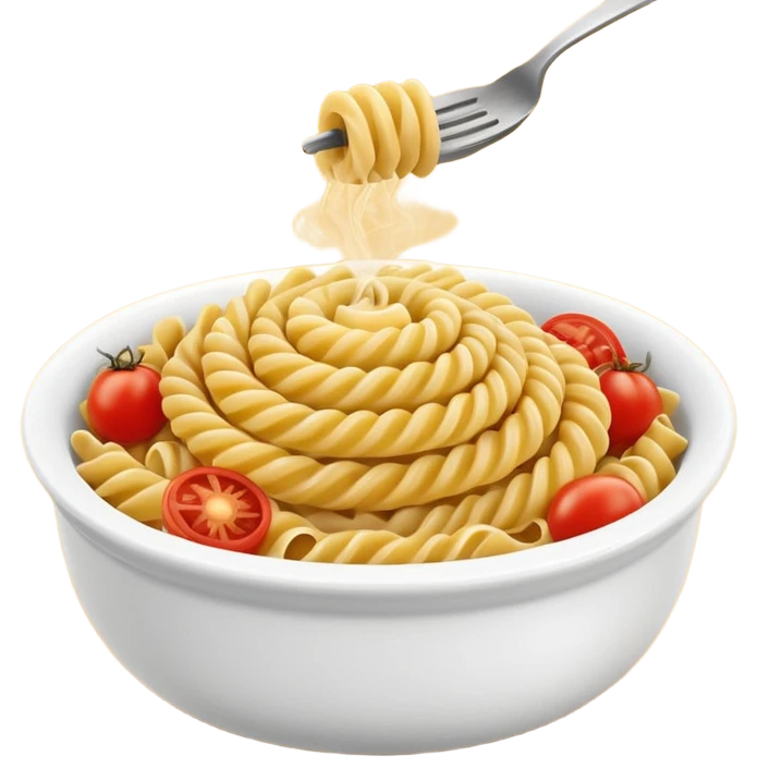 fusilli pasta bowl emoji