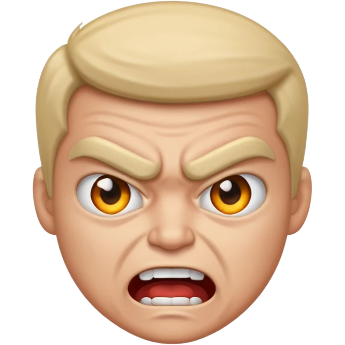 Angry and happy emoji