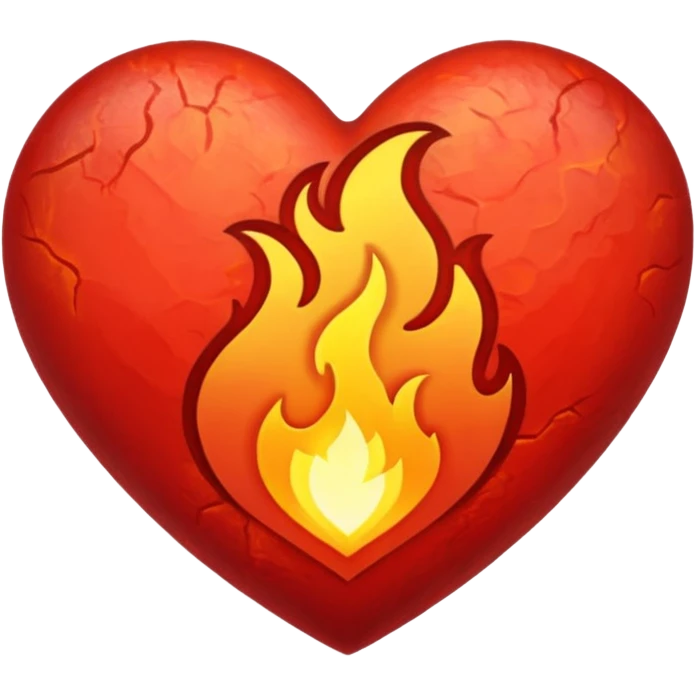 Fire heart emoji