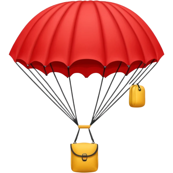 red parachute emoji