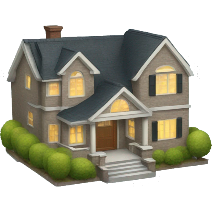 New Year's house emoji
