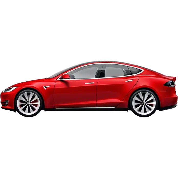 Tesla Model S - Tesla (Model Year: 2022) (Iconic colour: Red) emoji