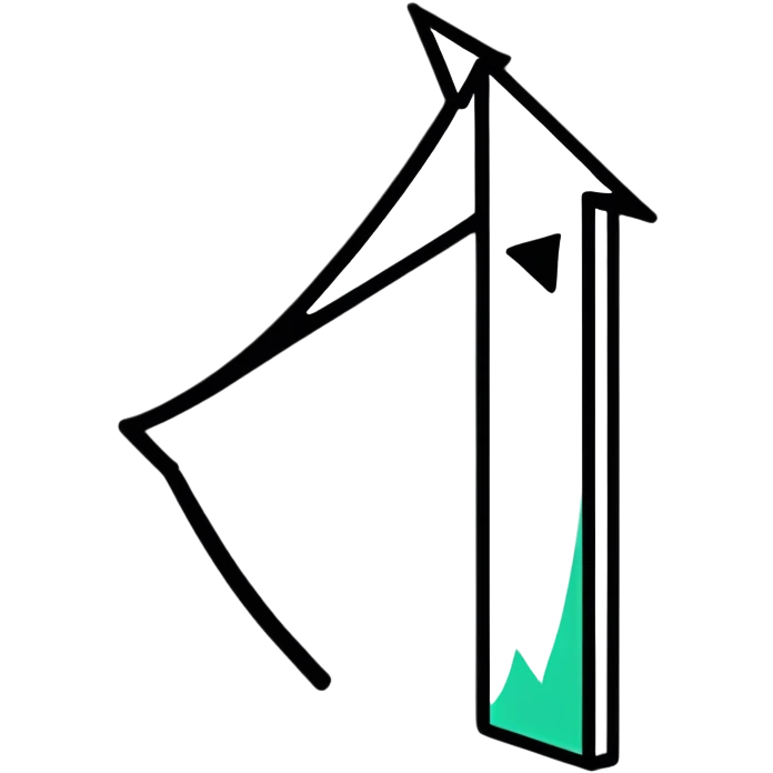 transparent glass arrow emoji
