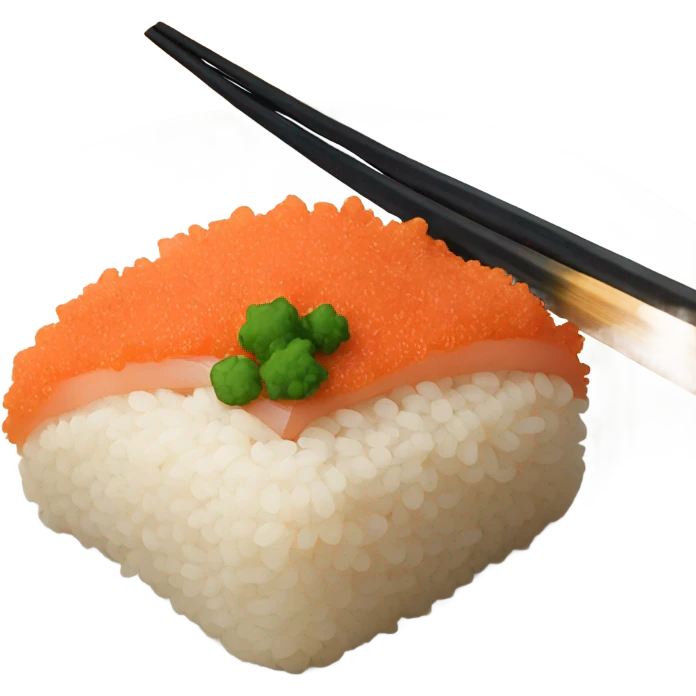 Crispy rice with spicy tuna on top sushi emoji