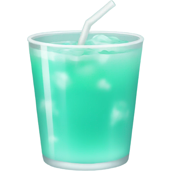 light teal drink emoji