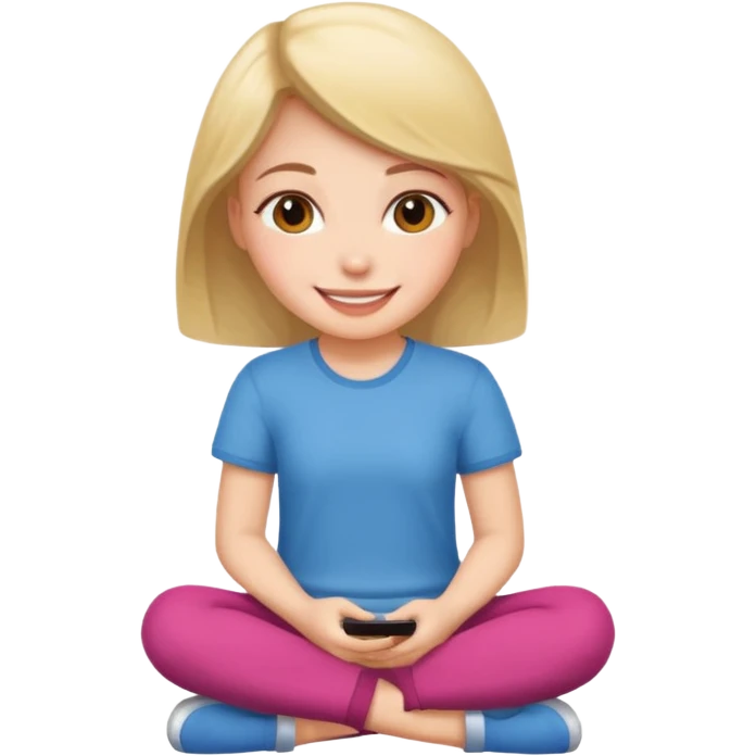 naked girl sitting  emoji