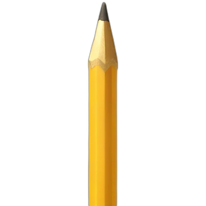 Golden pencil emoji
