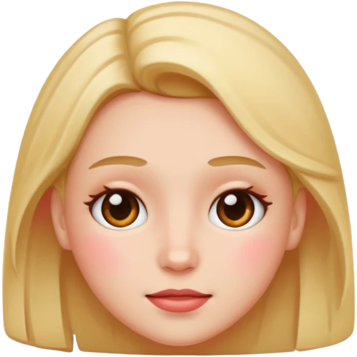 Blushing emoji