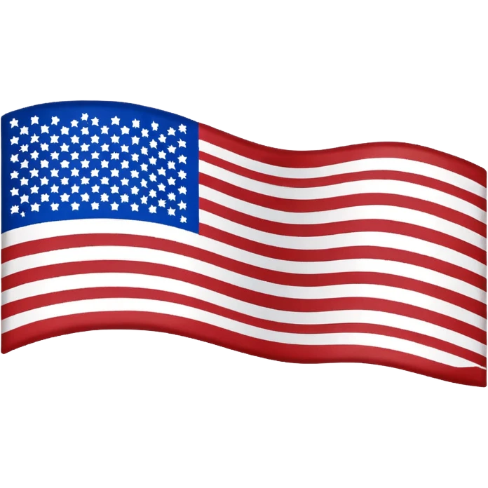 minimalist upside down US flag emoji