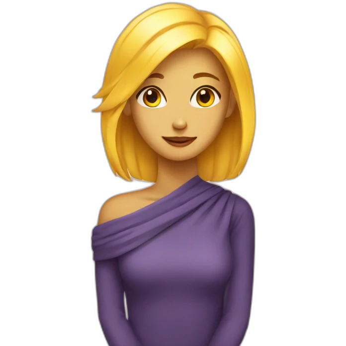 Beautiful yellow emoji