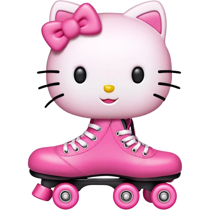 Hello kitty roller skating  emoji