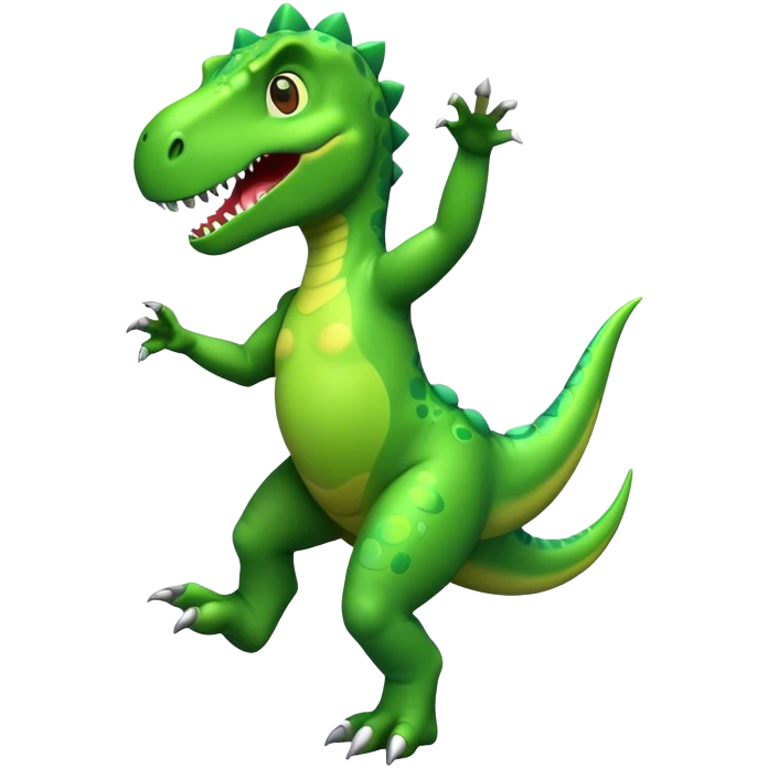 Dinosaur dancing emoji