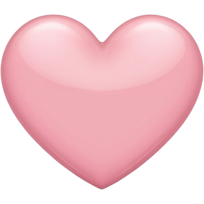 Light pink heart emoji