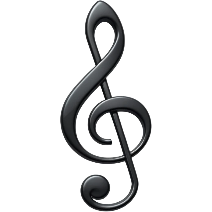 black music note emoji