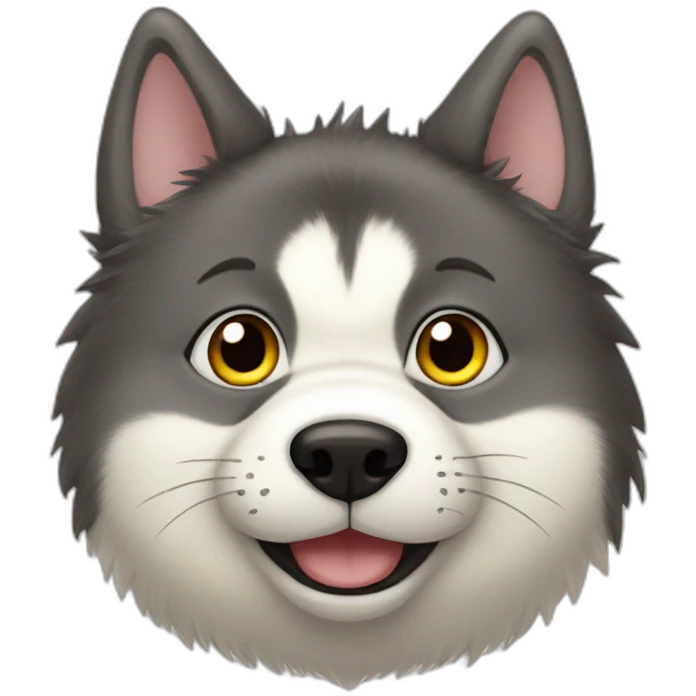 Totoro husky emoji