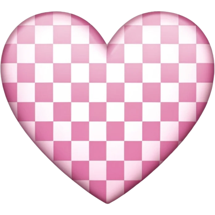 sakura heart with a checkered pattern emoji