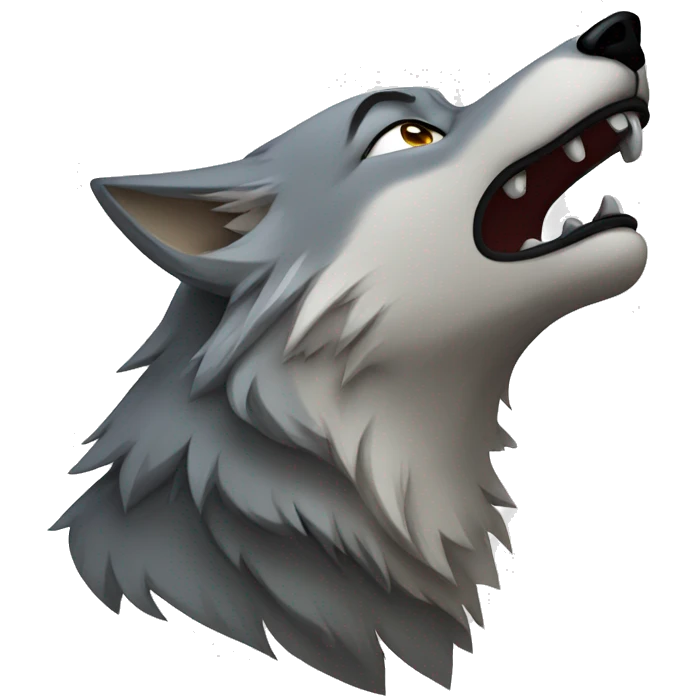 Howling wolf  emoji