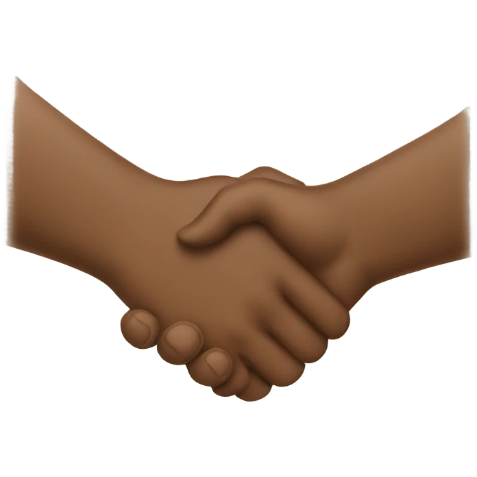 Two guys handshake  emoji