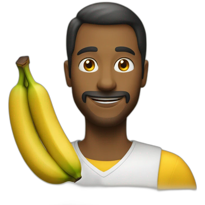 Une banane qui fait la fête emoji