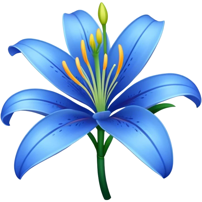 Blue Lily emoji | AI Emoji Generator