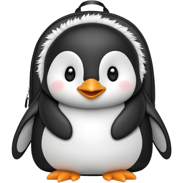 penguin backpack emoji