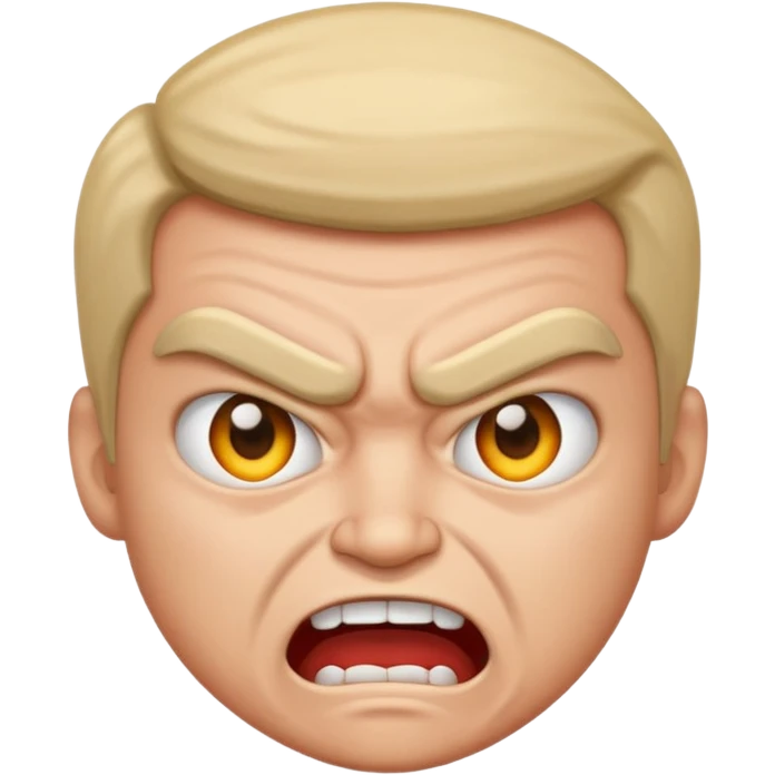 Angry and happy emoji
