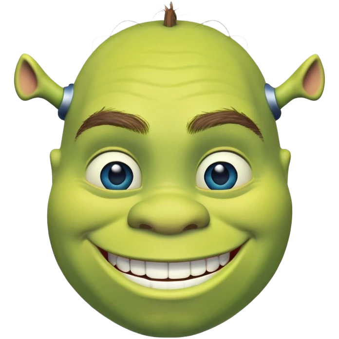  Blue Shrek  emoji