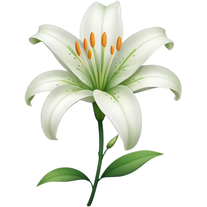 Lily flower emoji