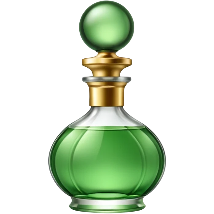 Perfume green bottle emoji