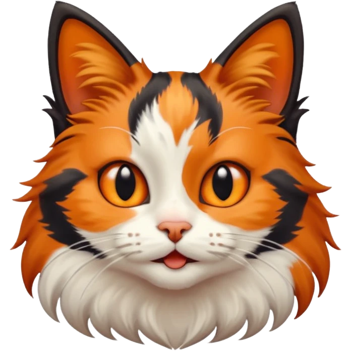 Goofy cat emoji