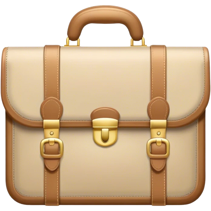 white and beige briefcase emoji | AI Emoji Generator